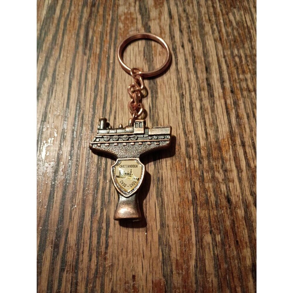 New Vintage Chattanooga Choo Choo Train Keychain  Railroad Souvenir Tennessee